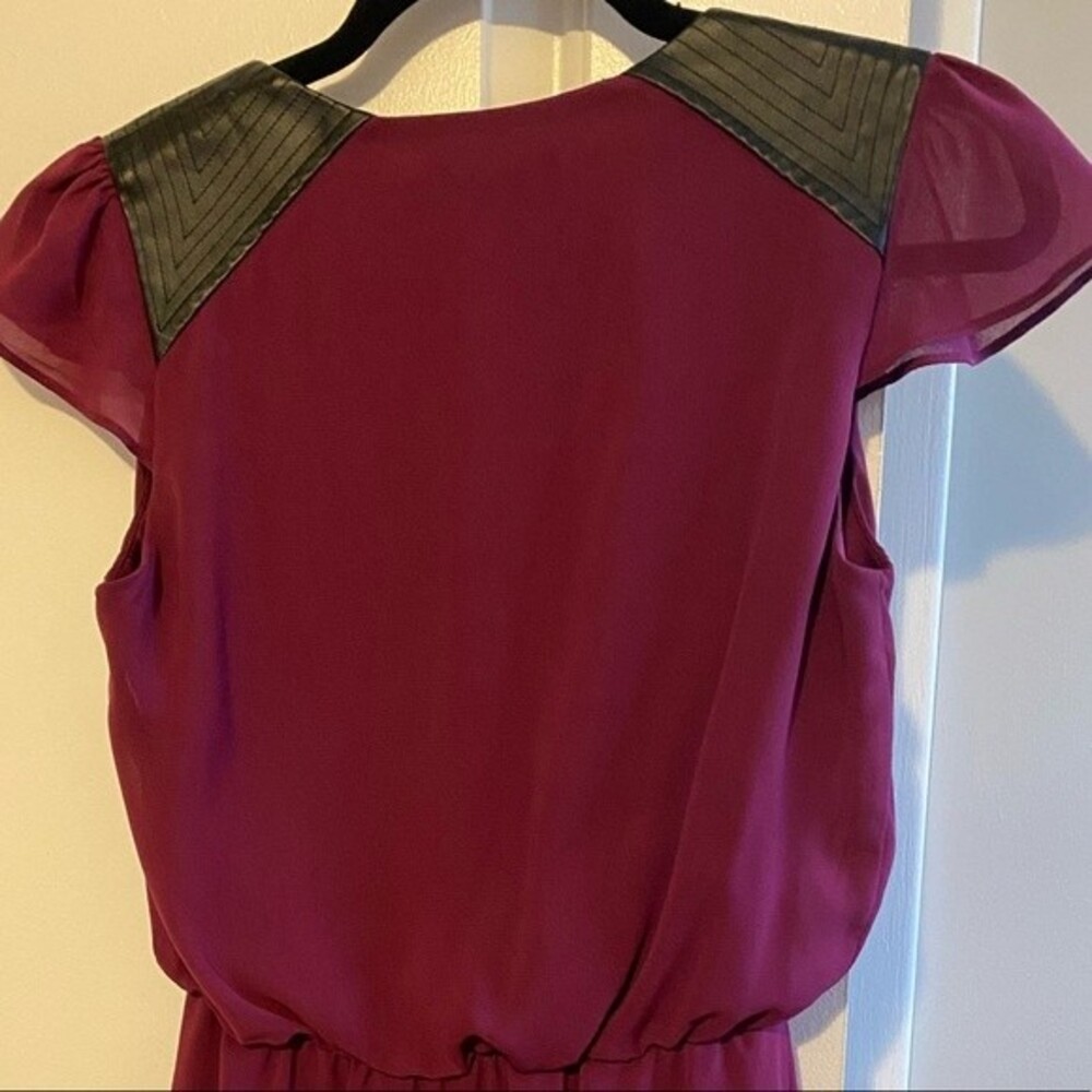 GUESS Purple Dress with Leather Shoulder Detailing 0 - Picture 5 of 5